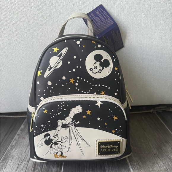 Mickey Mouse Loungefly Treasures from the Vault Mini Backpack – Disney Archives - Picture 1 of 5